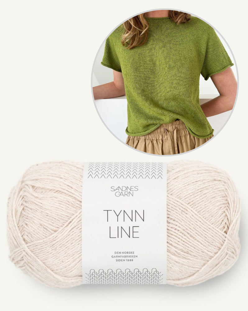 LeKnit Plain Yoke Tee 28 Sandnes Edition mit Tynn Line von Sandnes Garn 12