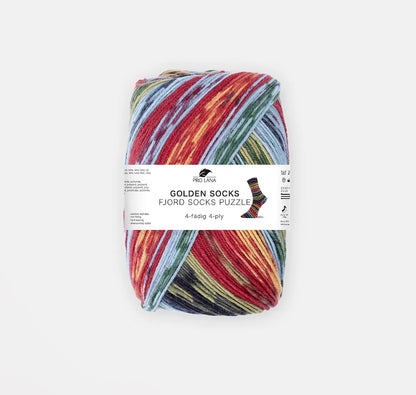 Fjord Socks Puzzle 4-ply | magical patterns in enchanting colors
