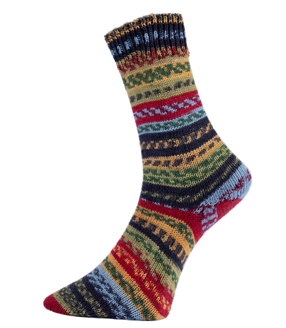 Fjord Socks Puzzle 4-ply | magical patterns in enchanting colors