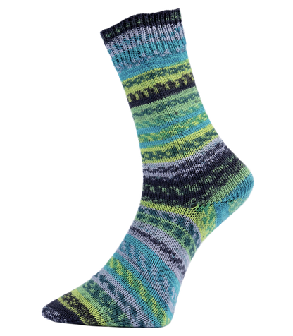 Fjord Socks Puzzle 4-ply | magical patterns in enchanting colors