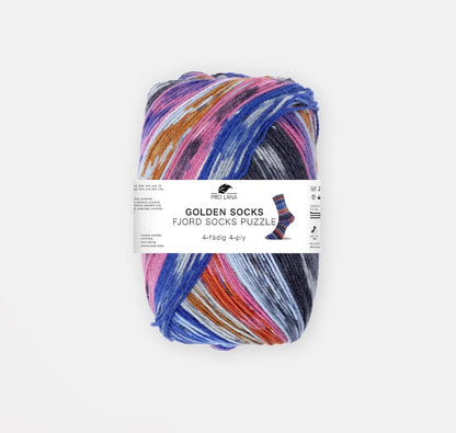 Fjord Socks Puzzle 4-ply | magical patterns in enchanting colors