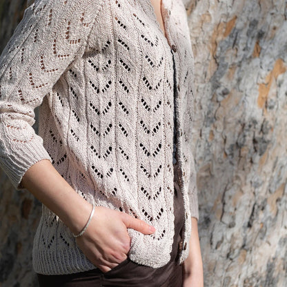 Light Drift Cardigan | airy lace pattern made from Nepal by Pascuali