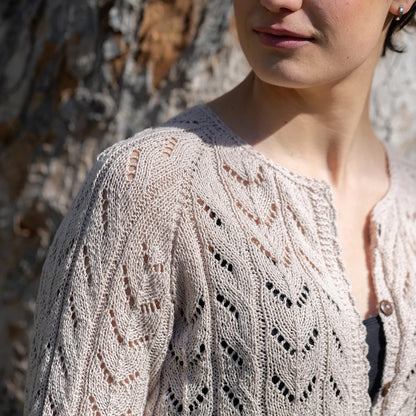 Light Drift Cardigan | airy lace pattern made from Nepal by Pascuali