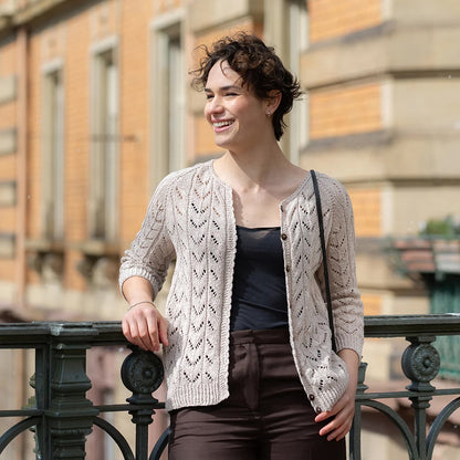 Light Drift Cardigan | airy lace pattern made from Nepal by Pascuali