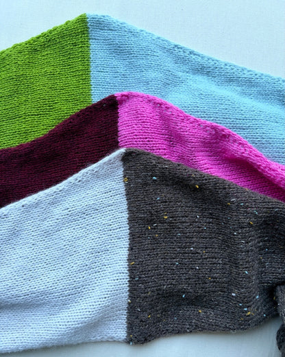 Echo-tørklæde | afslappede kontrastfarver i Classic Cashmere fra Cardiff