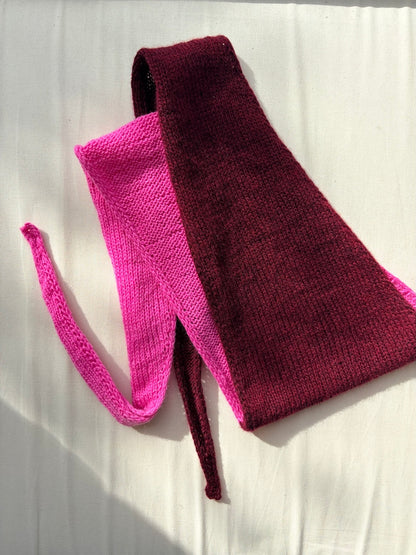 Echo-tørklæde | afslappede kontrastfarver i Classic Cashmere fra Cardiff