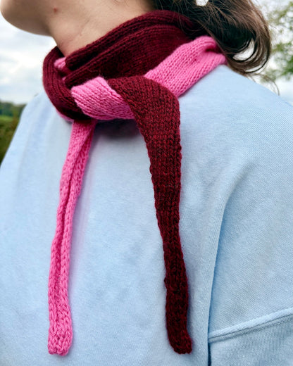 Echo-tørklæde | afslappede kontrastfarver i Classic Cashmere fra Cardiff