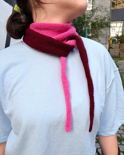 Echo-tørklæde | afslappede kontrastfarver i Classic Cashmere fra Cardiff