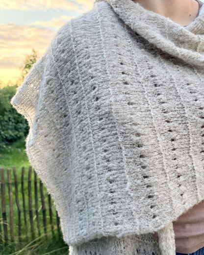 Cirrus Wrap von Rabea von gute-garne mit Cashmere Kumula von Gepard Garn 10