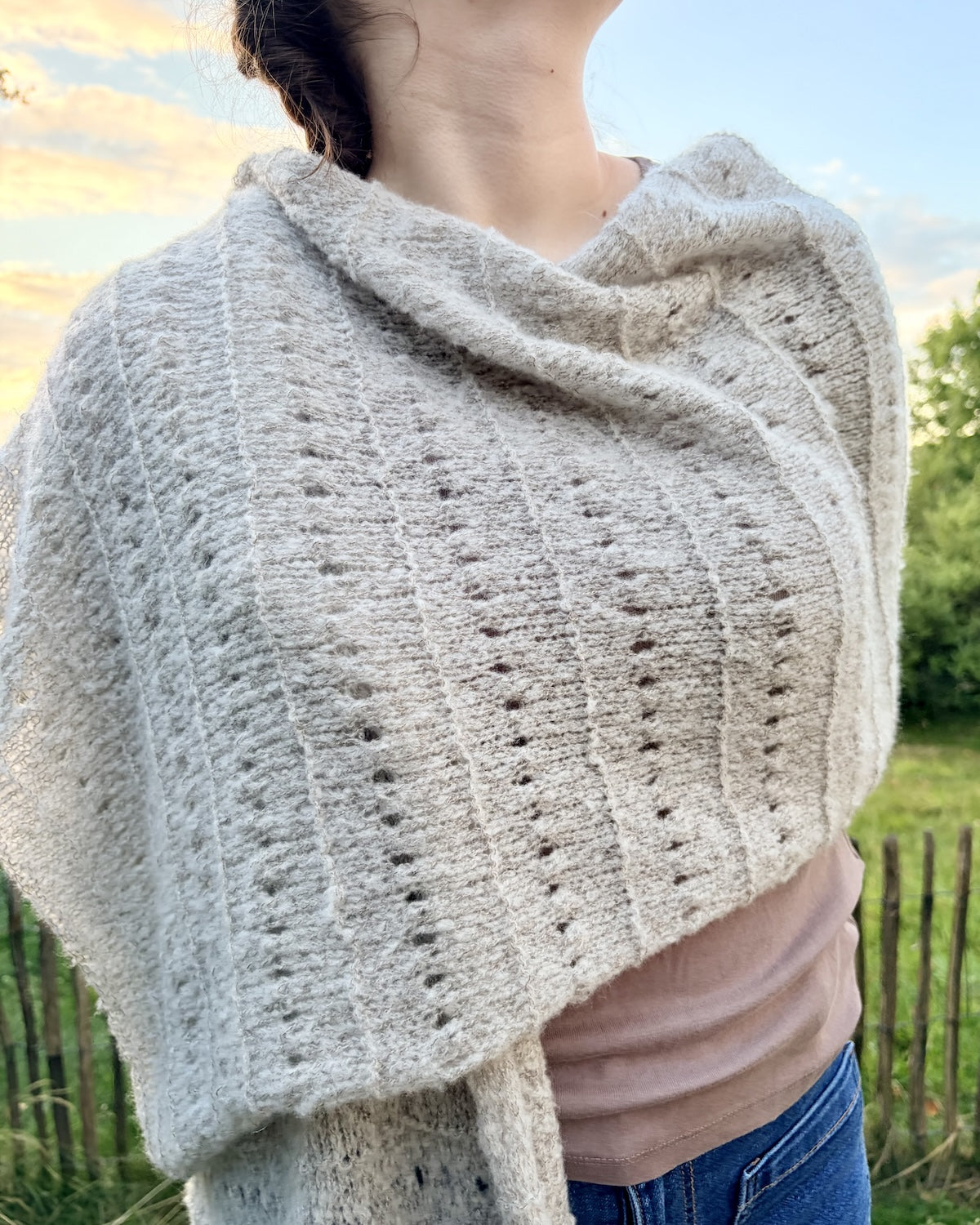 Cirrus Wrap von Rabea von gute-garne mit Cashmere Kumula von Gepard Garn 4