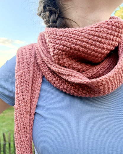Châle Cozy Pearl | écharpe décontractée pour tous les jours en Sayama de Pascuali