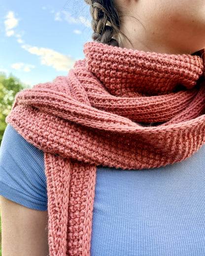 Châle Cozy Pearl | écharpe décontractée pour tous les jours en Sayama de Pascuali