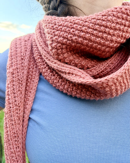 Châle Cozy Pearl | écharpe décontractée pour tous les jours en Sayama de Pascuali