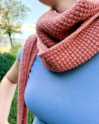Châle Cozy Pearl | écharpe décontractée pour tous les jours en Sayama de Pascuali