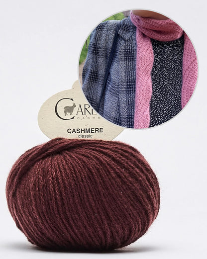 Ragna Shawl | Simple pattern made from Classic Cashmere by Cardiff