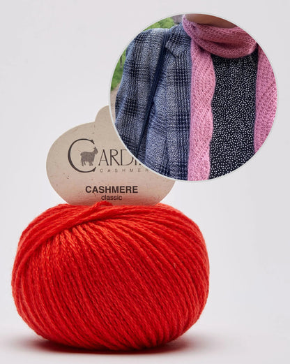Ragna Shawl | Simple pattern made from Classic Cashmere by Cardiff