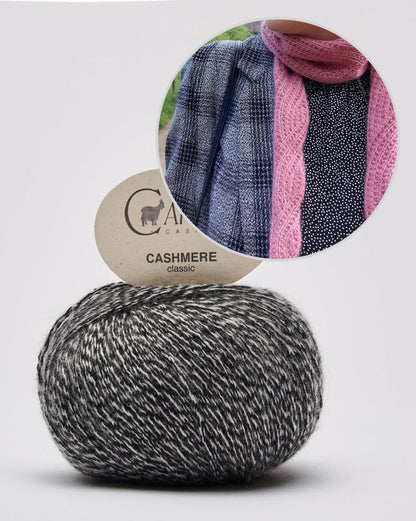 Ragna Shawl | Simple pattern made from Classic Cashmere by Cardiff