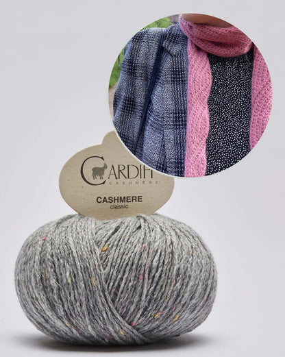 Ragna Shawl | Simple pattern made from Classic Cashmere by Cardiff