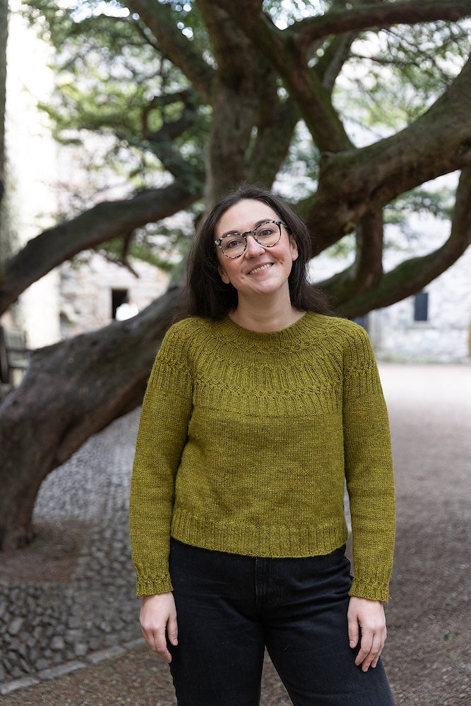 Ariundle Sweater | Delicate cable pattern from Fleece Bluefaced DK by West Yorkshire Spinners