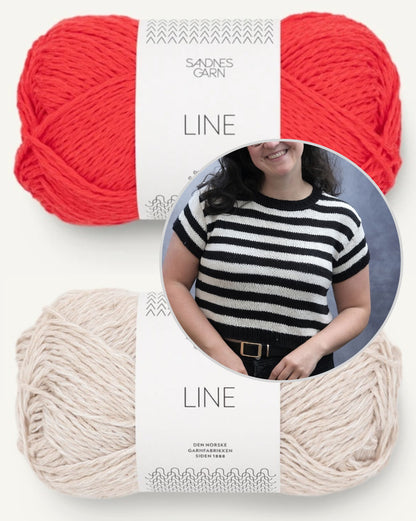 Rebecca Clow Lusk Shirt mit Line von Sandnes Garn 12