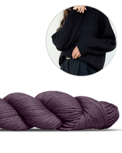 Refined Shoulder Sweater | casual ed elegante in Lovely Merino Treat di Rosy Green Wool