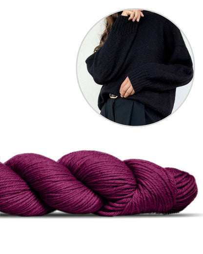 Refined Shoulder Sweater | casual ed elegante in Lovely Merino Treat di Rosy Green Wool