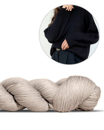 Refined Shoulder Sweater | casual ed elegante in Lovely Merino Treat di Rosy Green Wool
