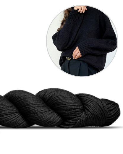 Refined Shoulder Sweater | casual ed elegante in Lovely Merino Treat di Rosy Green Wool