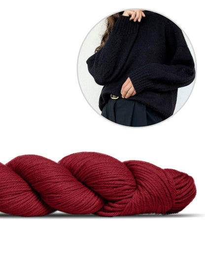 Refined Shoulder Sweater | casual ed elegante in Lovely Merino Treat di Rosy Green Wool