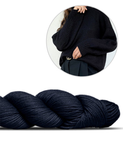Refined Shoulder Sweater | casual ed elegante in Lovely Merino Treat di Rosy Green Wool