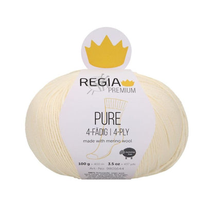 Regia Premium Pure Merinowool 4-fädig Farbe 00002