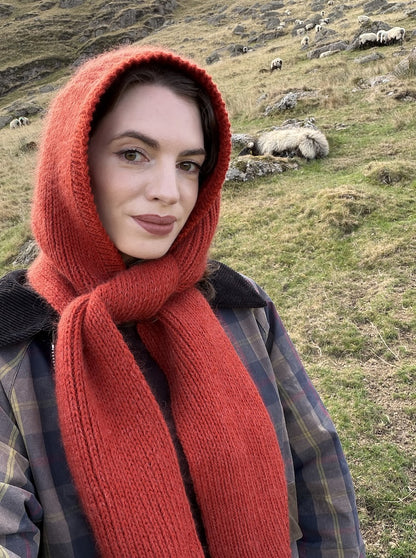 Briar Hood | romantiline kapuutsiga sall Biches & Bûchesi lõngadest Le Lambswool ja Le Petit Silk & Mohair