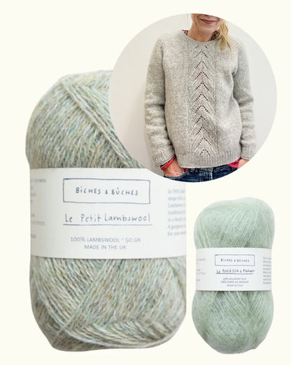 Pull Tresse | romantique en Le Petit Lambswool et Le Petit Silk & Mohair de Biches & Bûches