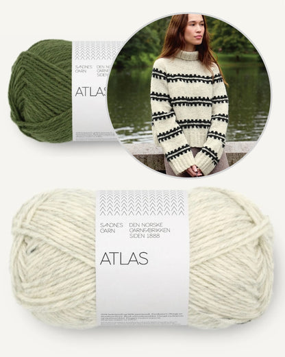 Ridge Sweater | detailed stripes from Atlas by Sandnes Garn