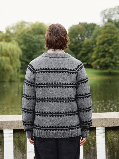 Ridge Sweater Man | beautiful stripes from Atlas by Sandnes Garn