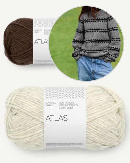 Ridge Sweater Man | beautiful stripes from Atlas by Sandnes Garn