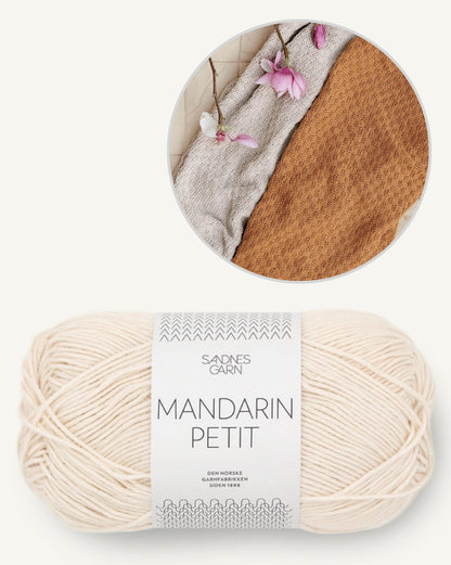 Rillchen Decke Baby - mit Gratisanleitung | leicht und anschmiegsam aus Mandarin Petit von Sandnes Garn