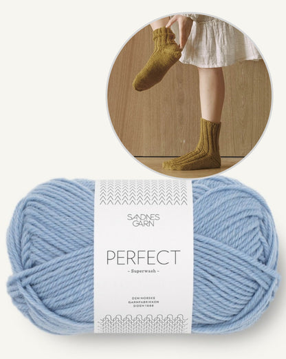 Ribbed Socks - with free instructions | super easy made from Perfect by Sandnes Garn