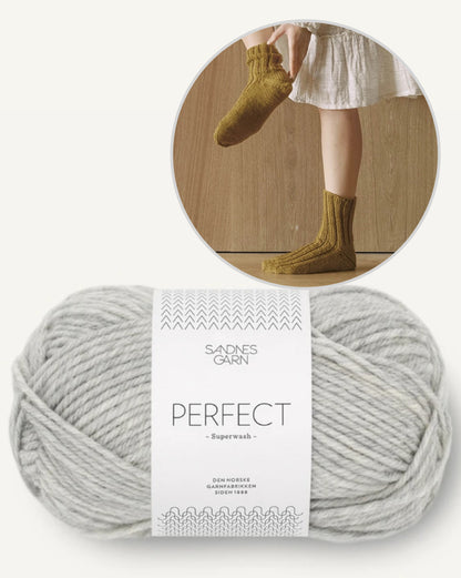 Ribbed Socks - with free instructions | super easy made from Perfect by Sandnes Garn