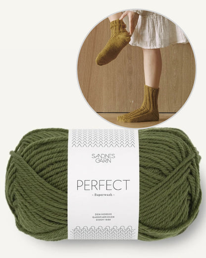 Ribbed Socks - with free instructions | super easy made from Perfect by Sandnes Garn