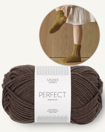 Ribbed Socks - with free instructions | super easy made from Perfect by Sandnes Garn