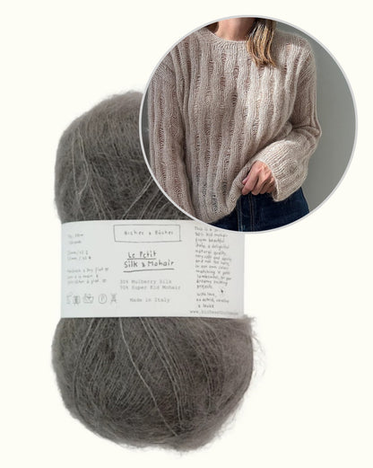 Ripple Loopi kampsun | õrn mohäärpluus Biches & Bûchesi lõngast Le Petit Silk & Mohair