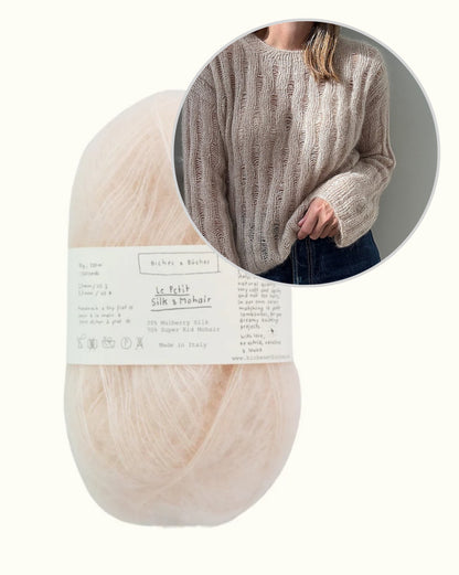 Ripple Loopi kampsun | õrn mohäärpluus Biches & Bûchesi lõngast Le Petit Silk & Mohair