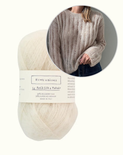 Ripple Loopi kampsun | õrn mohäärpluus Biches & Bûchesi lõngast Le Petit Silk & Mohair
