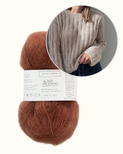 Ripple Loopi kampsun | õrn mohäärpluus Biches & Bûchesi lõngast Le Petit Silk & Mohair