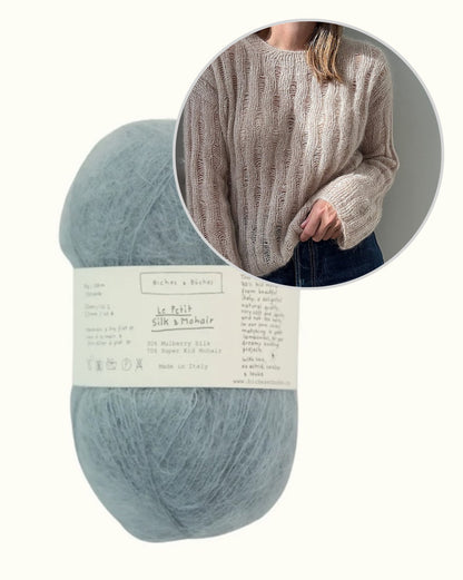 Ripple Loopi kampsun | õrn mohäärpluus Biches & Bûchesi lõngast Le Petit Silk & Mohair