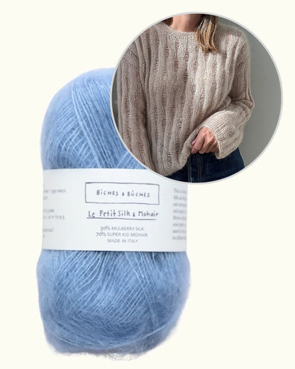 Ripple Loopi kampsun | õrn mohäärpluus Biches & Bûchesi lõngast Le Petit Silk & Mohair
