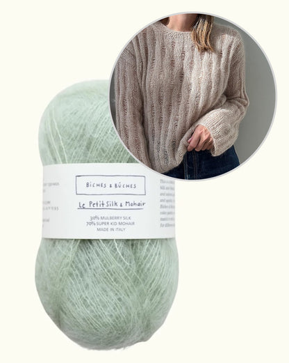 Ripple Loopi kampsun | õrn mohäärpluus Biches & Bûchesi lõngast Le Petit Silk & Mohair