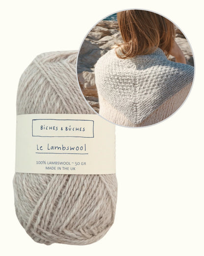 River-sjal | vacker liten sjal i Le Lambswool från Biches & Bûches
