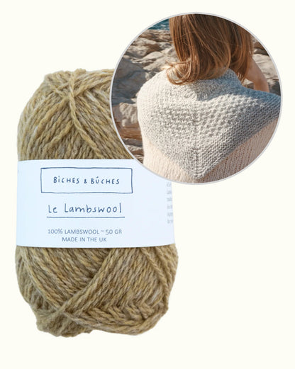 River-sjal | vacker liten sjal i Le Lambswool från Biches & Bûches